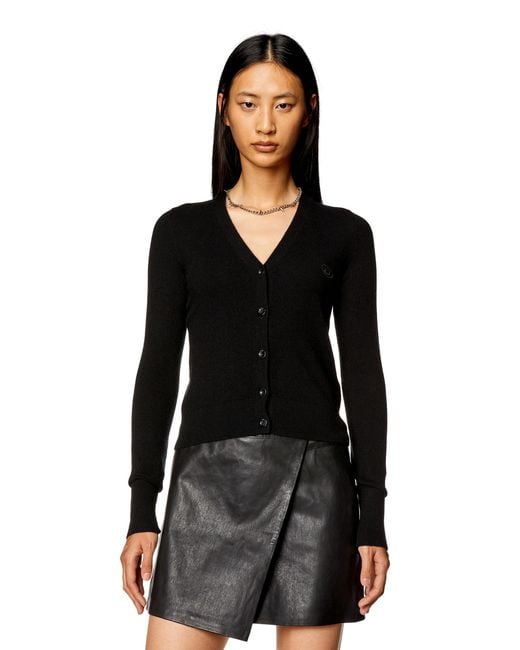 DIESEL Black M-Arte V-Neck Knitted Cardigan