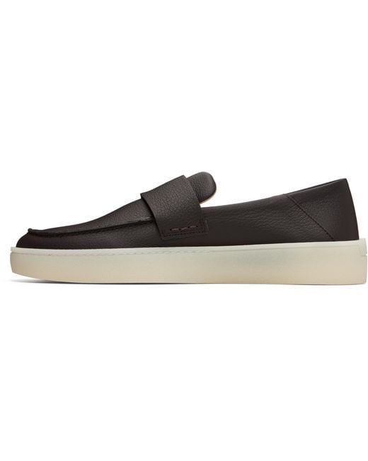Boss Black Round-Toe Loafers for men