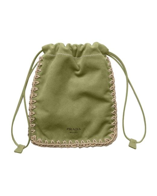 Prada Green Suede Smartphone Case