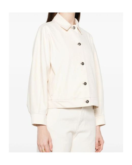 Max Mara Natural Long-Sleeved Casual Jacket
