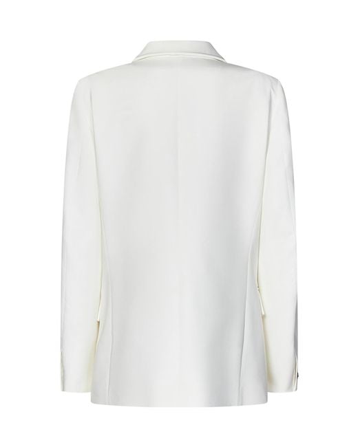 Coperni White Long-Sleeved Suit Coat