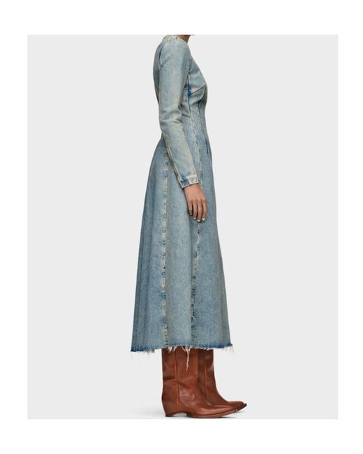 Maison Margiela Blue Denim Midi Dress