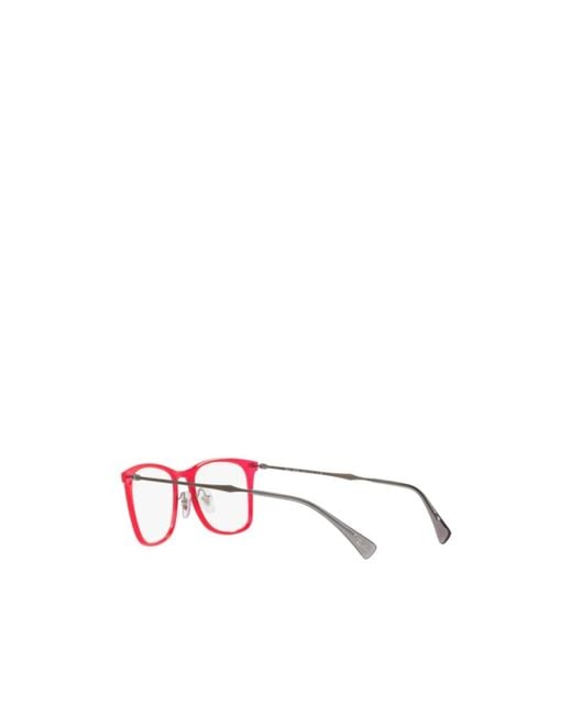 Ray-Ban Pink Geometric Frame Plain Mirror for men