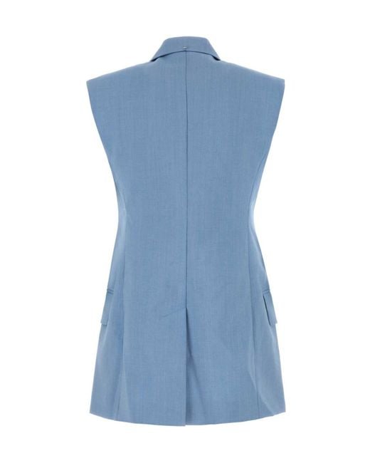 Sportmax Blue Ilex Sleeveless Jacket