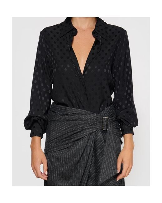 Isabel Marant Blue Long Sleeve Teysa Shirt