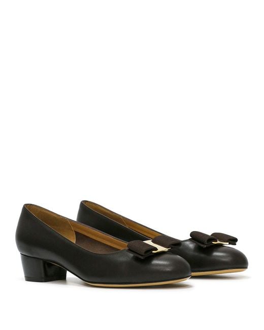 Ferragamo Black Bow High Heels