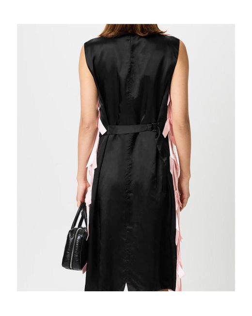 Prada Pink Sablé Bow-Tie Sleeveless Dress