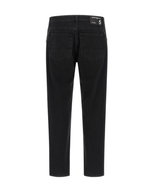 Department 5 Black Talk Jeans for men