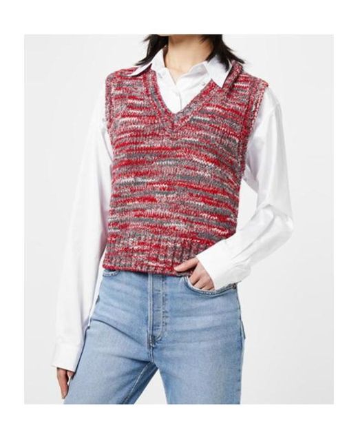 Re/done Red 60S Sweater Vest
