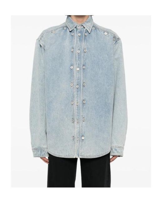 Y. Project Blue Evergreen Shirt for men