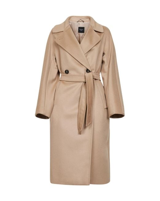 Weekend by Maxmara Natural Belted Midi Coat