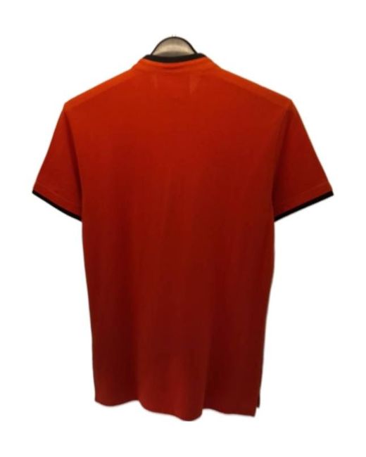 Armani Jeans Red Item O-Neck Short-Sleeved T-Shirt for men