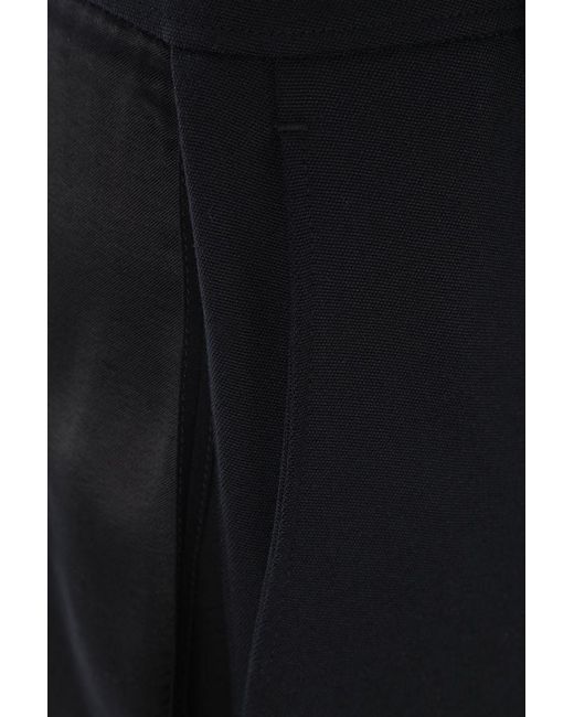 Balenciaga Black Panelled Midi Skirt