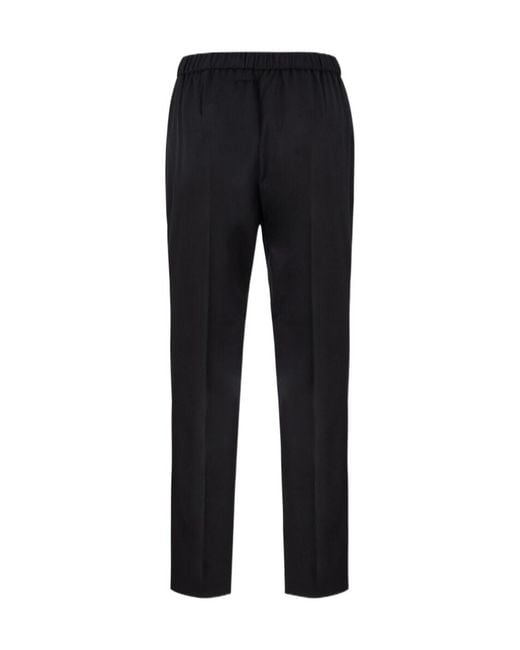 Fabiana Filippi Gray Drawstring Straight Leg Trousers