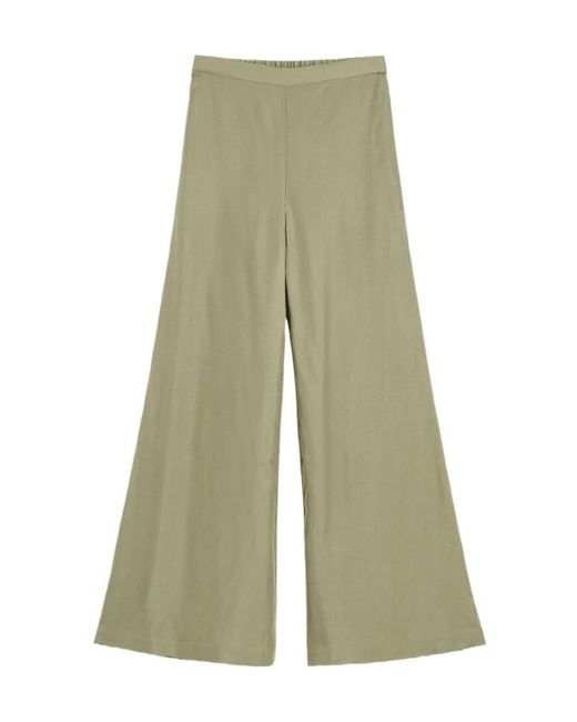 By Malene Birger Green Lucee Wide-Leg Trousers