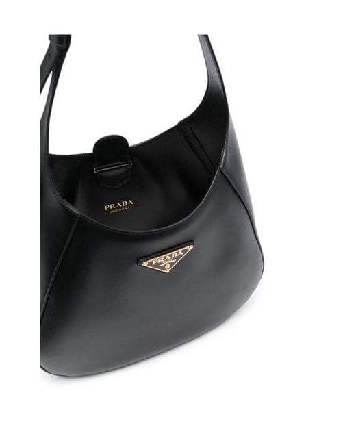 Prada Black Symbol Logo Shoulder Bag
