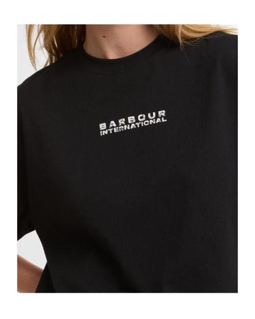 Barbour Black Logo Crew Neck T-Shirt