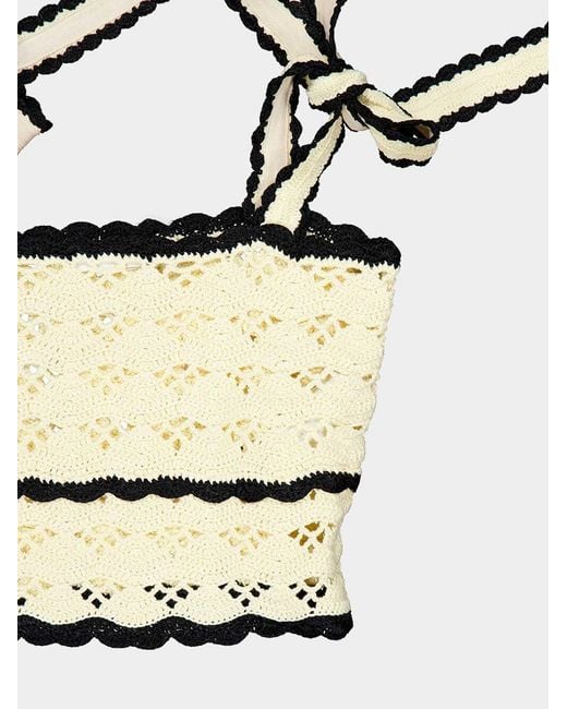 Zimmermann White Aster Crochet Top