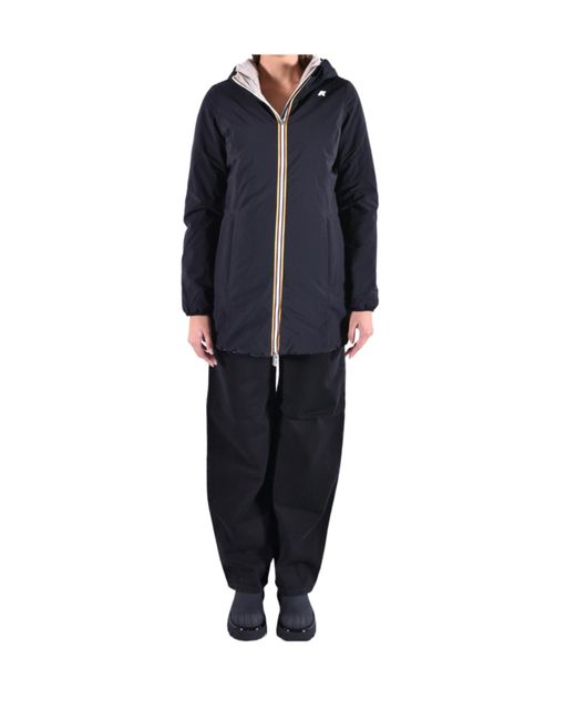 K-Way Blue Logo Casual Jacket for men