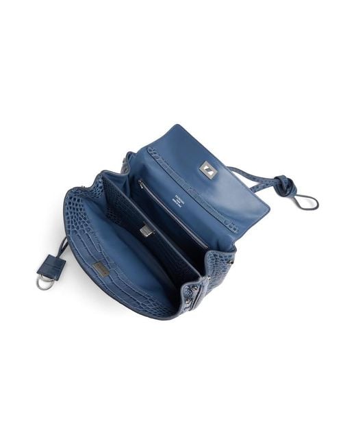 Balenciaga Blue Rodeo Handbag Small