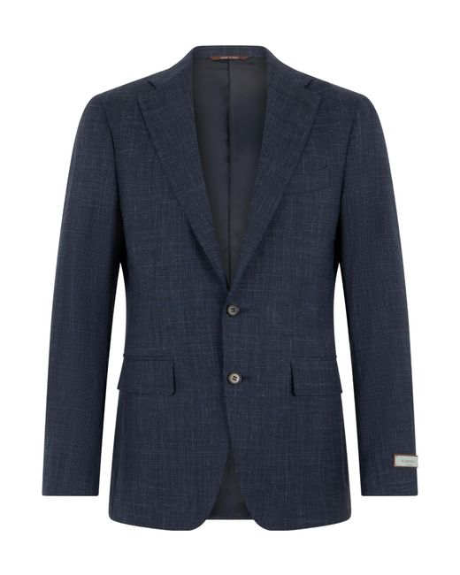 Canali Blue Textured Two-Piece Suit for men