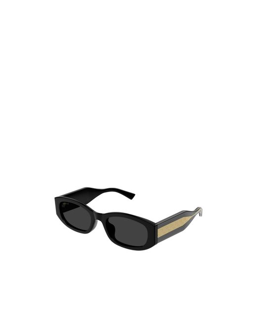 Gucci Black Eyewear Rectangular Frame Sunglasses