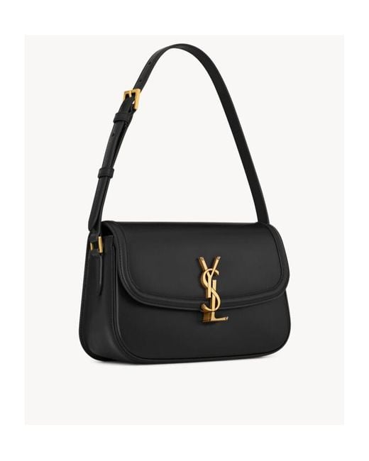 Saint Laurent Black Solferino Medium Shoulder Bag
