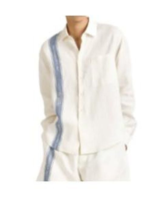 J.W. Anderson White Jw Anderson Logo Printed Button-Up Shirt for men