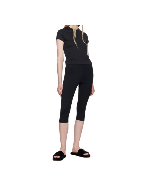 Skims Black Round Neck Short Sleeve T-Shirt