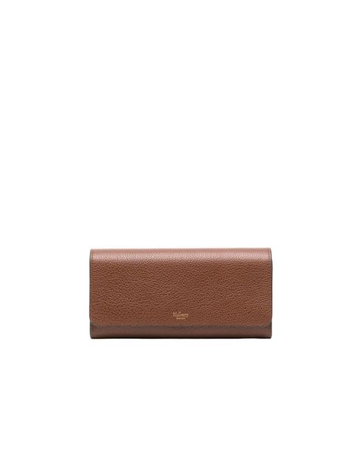 Mulberry Brown Continental Flap Wallet