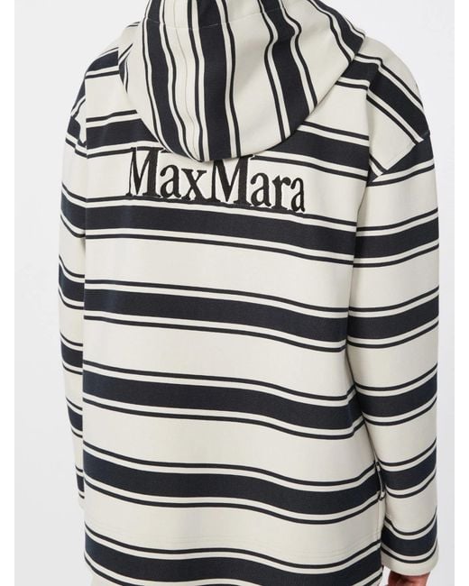 Max Mara Gray Printed Scuba T-Shirt Sweatshirt For