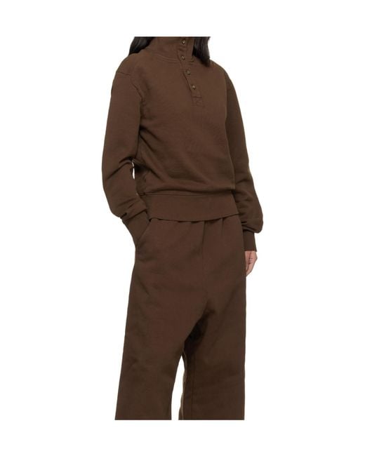 Entire studios Brown Port Pullover Sweatshirt