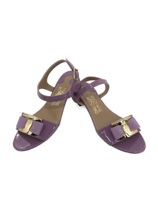 Ferragamo Multicolor Logo Sandals
