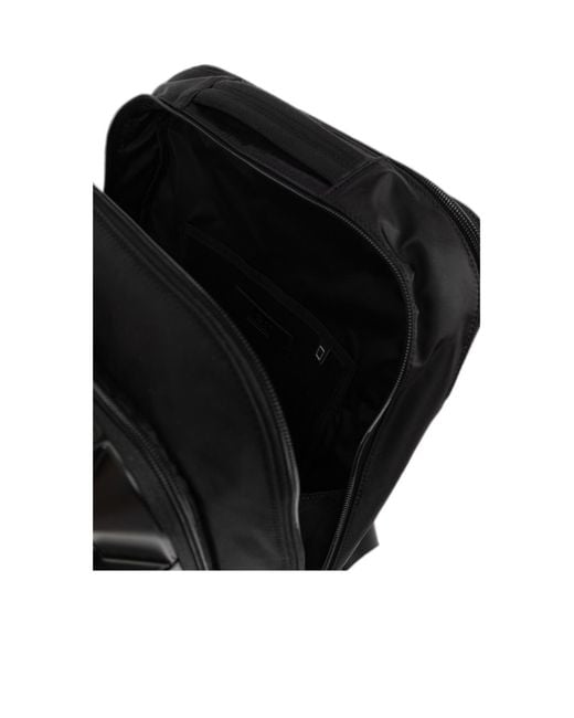 DIESEL Black Strong Image Backpack for men