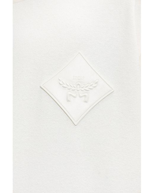MCM White Item O-Neck Short-Sleeved T-Shirt for men
