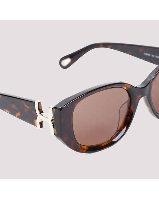 Chloé Multicolor Chloé Eyewear Oval-Frame Sunglasses