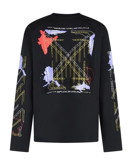 Off-White c/o Virgil Abloh Black Archigeography Arrow T-Shirt for men