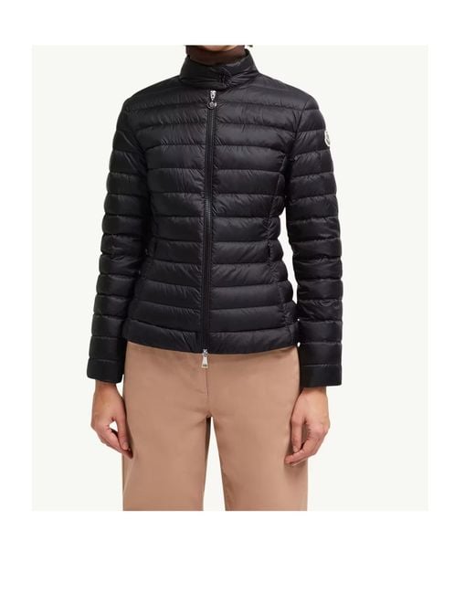Moncler Black Igelle Zip-Up Short Padded Jacket