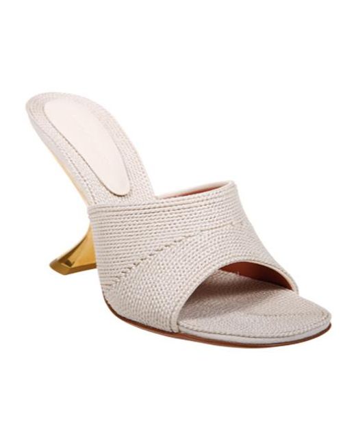 AMINA MUADDI Natural Taylor High Heel Sandals