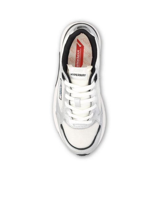 Autry White Hyperway Low-Top Trainers