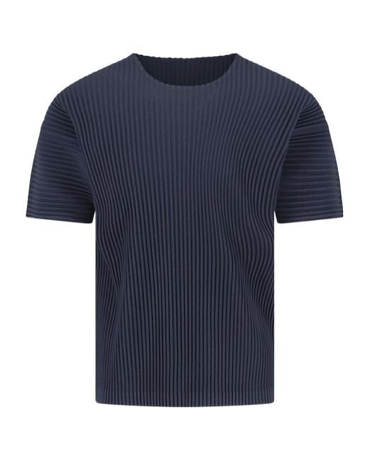 Homme Plissé Issey Miyake Black Homme Plissé Issey Miyake Pleated T-Shirt for men