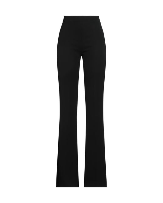 Max Mara Black Solid Flared Pants