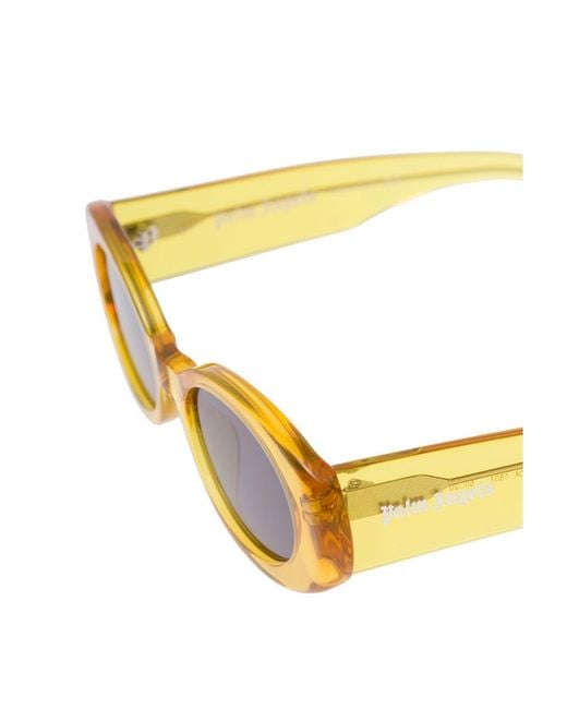 Palm Angels Metallic Cat-Eye Frame Sunglasses for men
