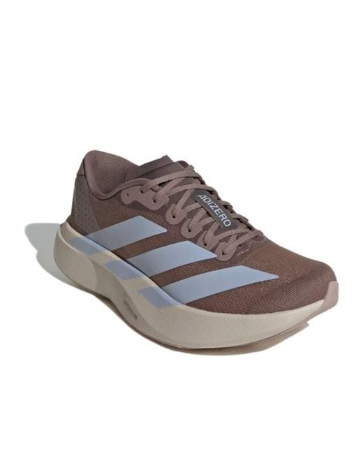 Adidas Originals Gray Adizero Evo Striped Panelled Sneakers