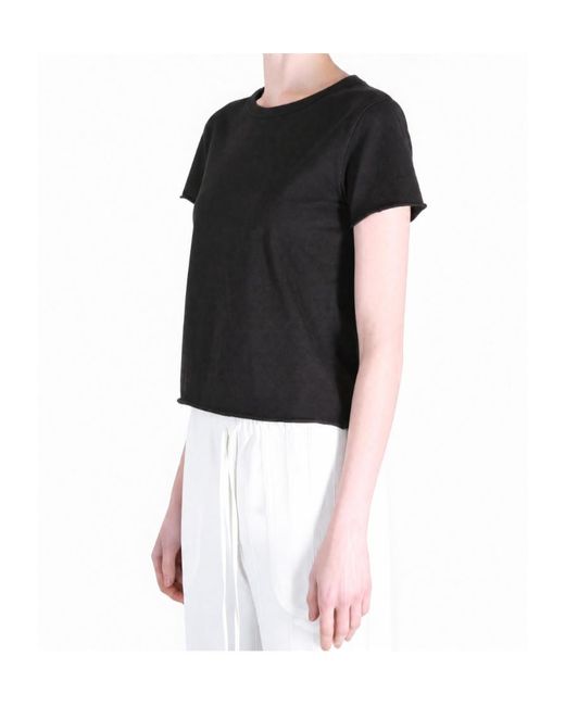 Auralee Black Brushed Jersey T-Shirt