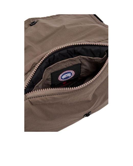 Canada Goose Brown Logo Shell Belt Bag for men