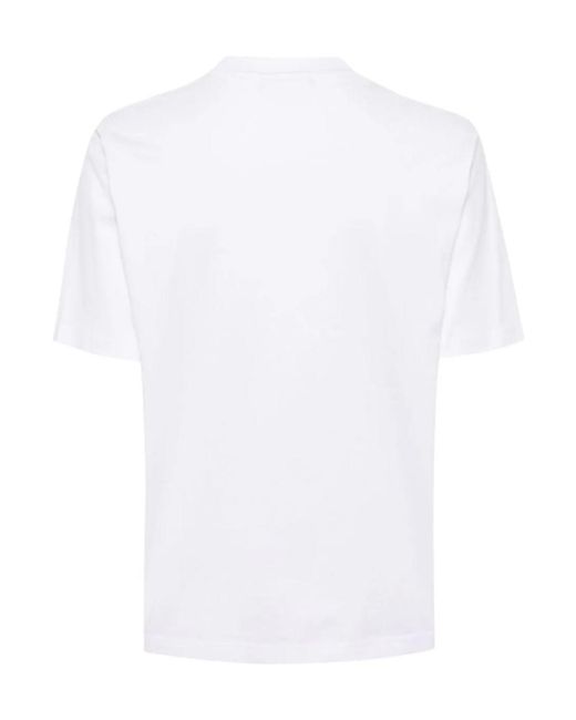 Lacoste White Relaxed Fit Soft T-Shirt