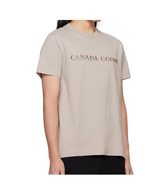 Canada Goose Gray Emersen T-Shirt for men