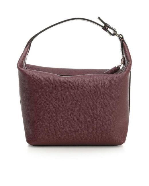 Valextra Purple Mochi Mini Handbag
