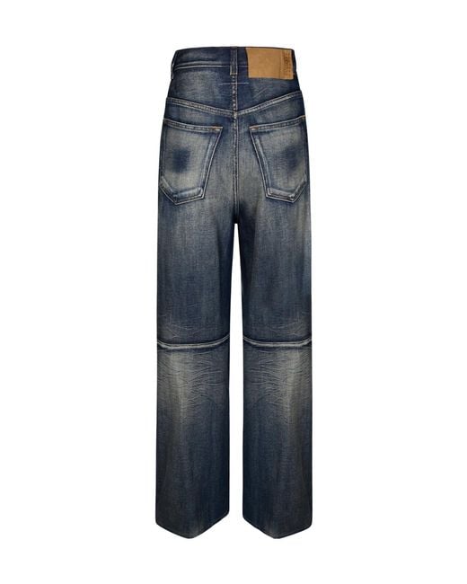 MM6 by Maison Margiela Blue Straight Leg Jeans